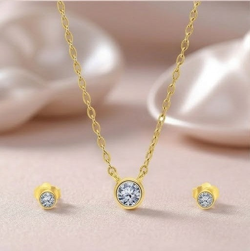 Celeste Solitaire Necklace